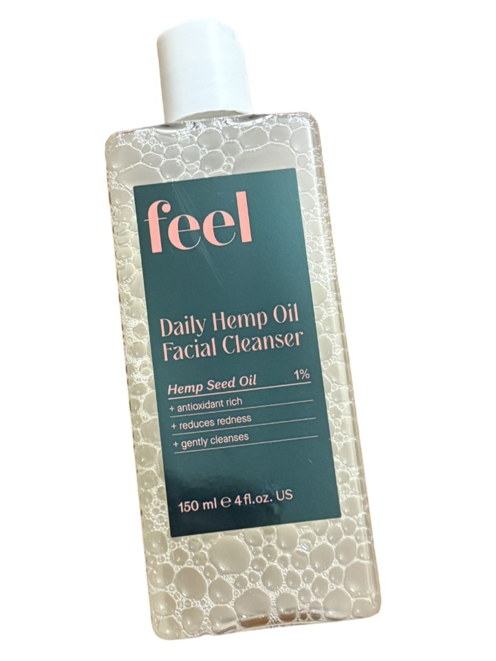 Feel Beauty Daily Hemp Oil Facial Cleanser 150ml Hemp Seed Oil NWT